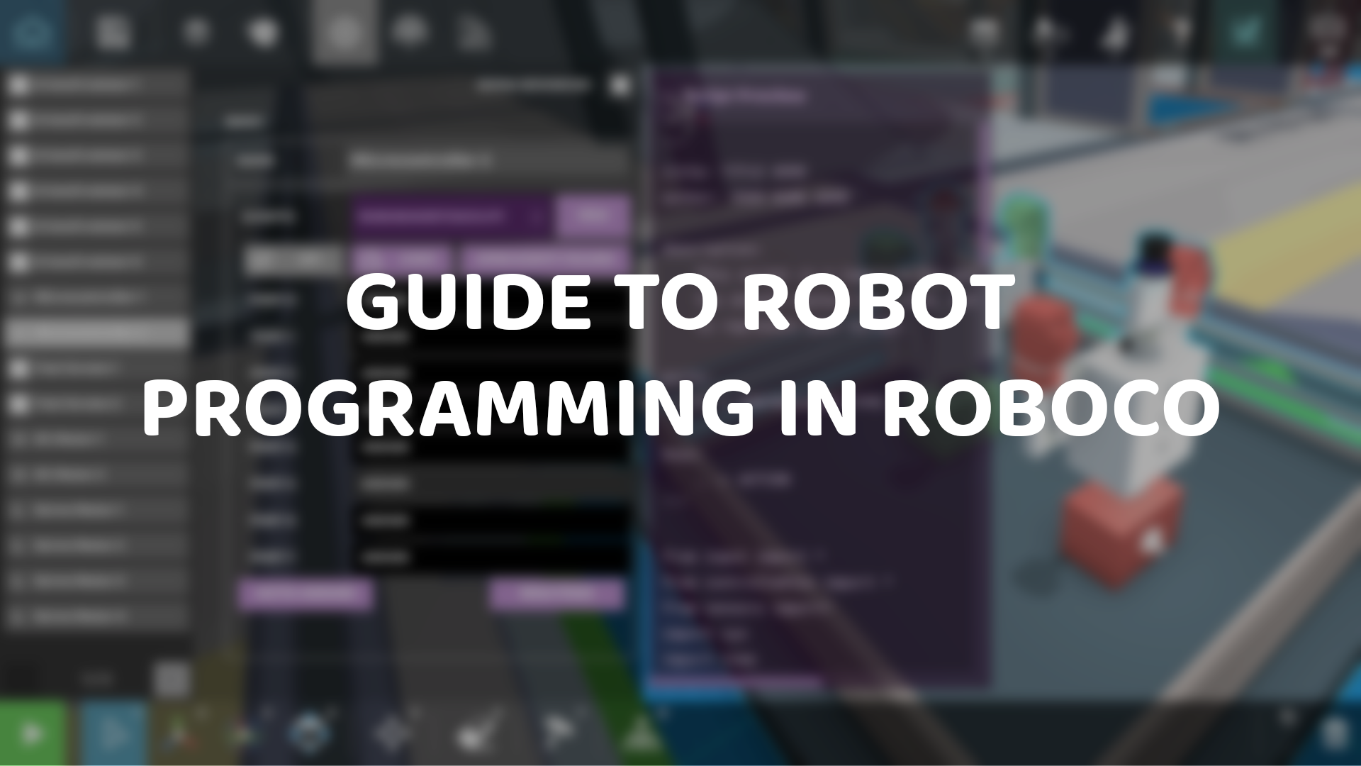 A Guide to Robot Programming
