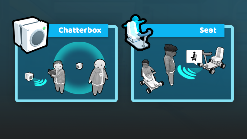 Interact with Humans Using the Chatterbox and Seat!